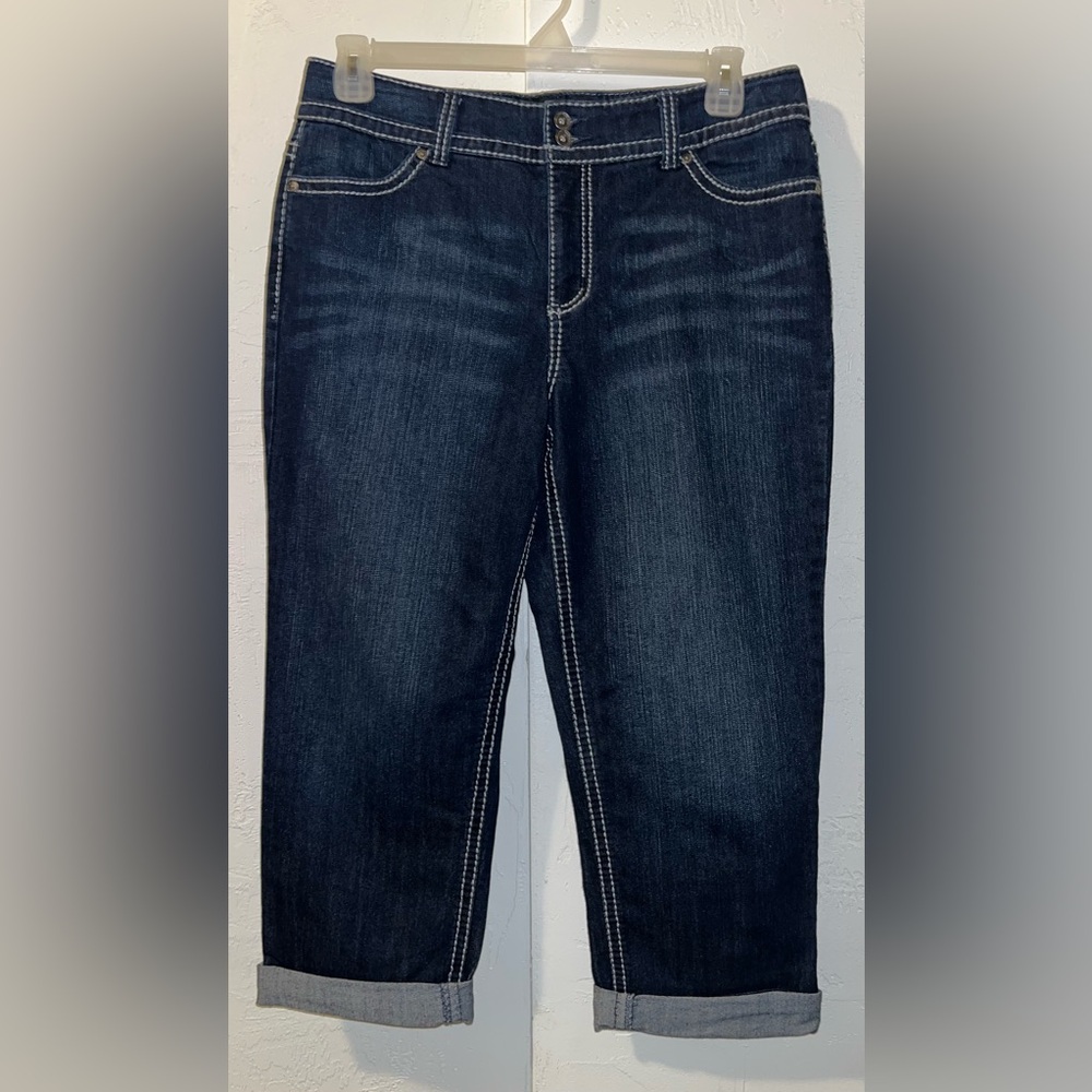 Nine West Dark Blue Cropped Ankle Jeans